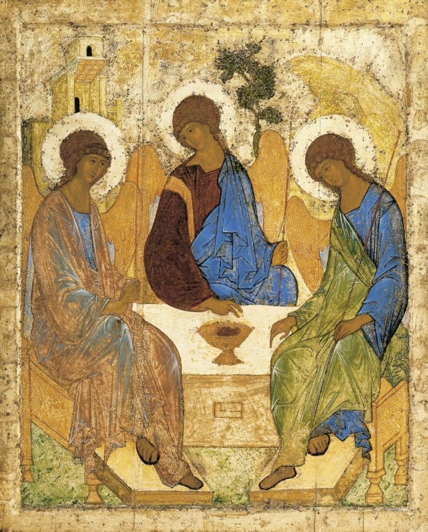 Santíssima Trindade de Andrei Rublev, 1410.