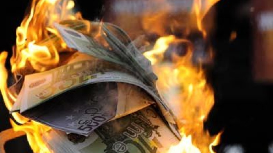 burning money