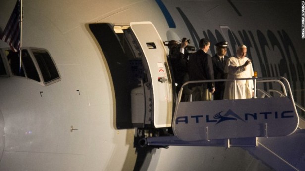 pope-leaving Philadelphia