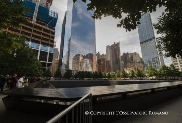 Interreligious encounter at the Ground Zero memorial in New York