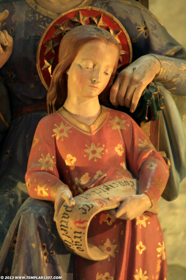 Sainte-Anne et le jeune Vierge Marie. (detail of the Virgin) La basilique Saint-Nazaire