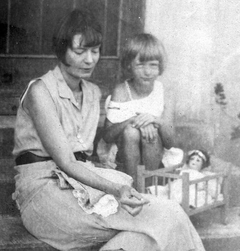 DOROTHY DAY AND DAUGHTER TAMAR (Dorothy Day-began The Catholic Worker)