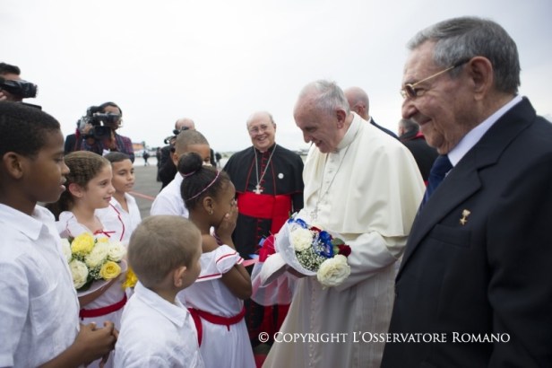 Cerimonia di benvenuto a Cuba