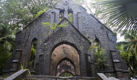 5. L'église perdue de Ross Island en Inde