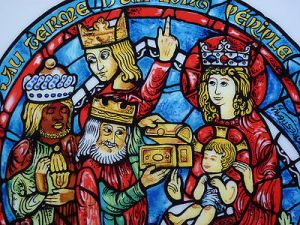 The-Adoration-Of-Kings-Noel-Vitrail-Christmas-Plate-pattern