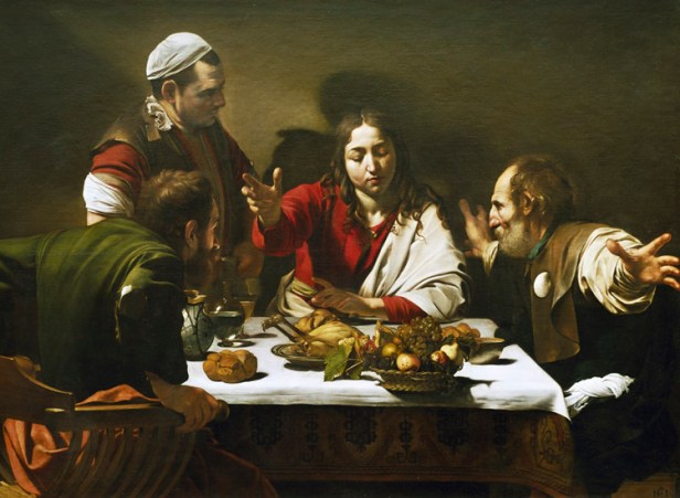 Cena in Emmaus, Caravaggio, Merisi Michelangelo, detto il Caravaggio 