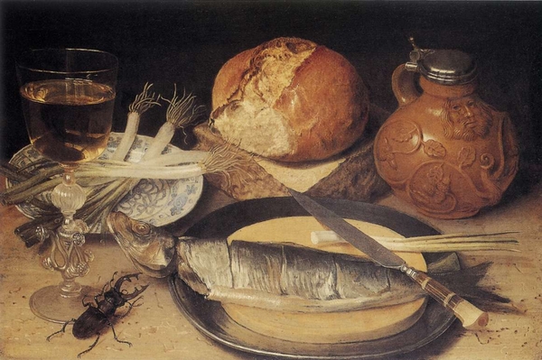 Georg Flegel, Natura morta con cervo volante - 1635 – olio su legno di tiglio, cm 25 x 38 Wallraf-Richartz-Museum Colonia, Germania