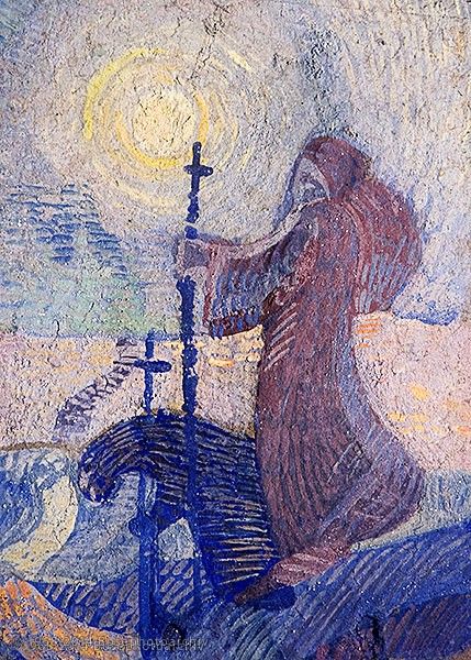 tecnica mista su cartone, cm 15,5x21,5