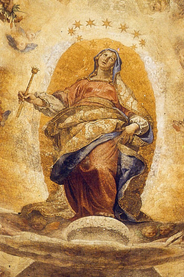 La Madonna galileiana di Ludovico Cardi, detto il Cigoli, cupola della Cappella Paolina in Santa Maria Maggiore