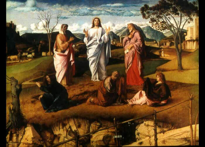 Giovanni Bellini, La Trasfigurazione, Napoli, Galleria Nazionale di Capodimonte