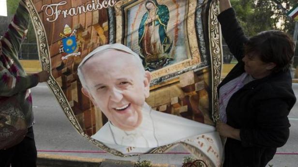 Francis and the gaze of Our Lady of Guadalupe.