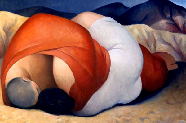 43 Margarita Sikorskaia, Two in the Hills, olio su tela 2010 Collezione Privata.