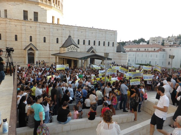 Israël, les écoles chrétiennes en grève, manifestation à Nazareth.
