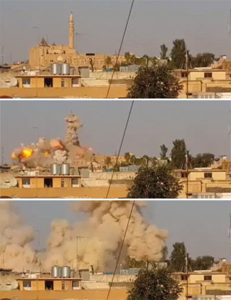 Iraq, distruzione della moschea del Profeta Giona 1