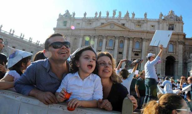 Città del Vaticano 26 ottobre 2013. Il Santo Padre Papa Francesco incontra le Famiglie.