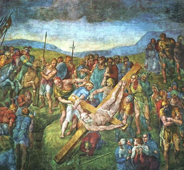 Michelangelo Crocifissione di san Pietro