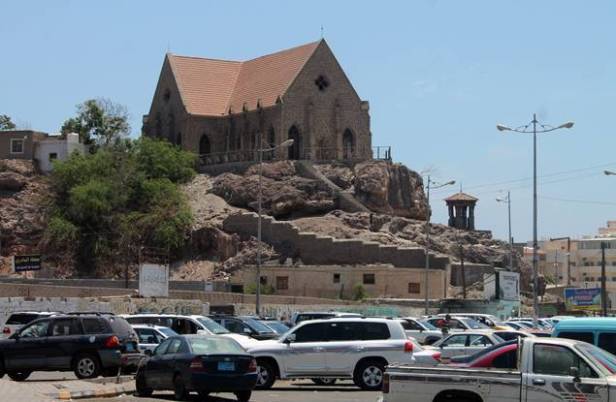 L’église Saint-Antoine dans le quartier Tawahi à Aden