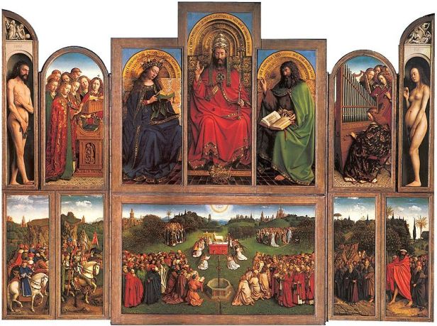 Jan van Eyck - Vita e opere 800px-Lamgods_open