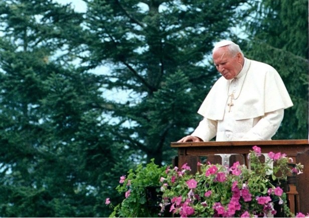Giovanni Paolo II a Lorenzago di Cadore nel luglio 1998