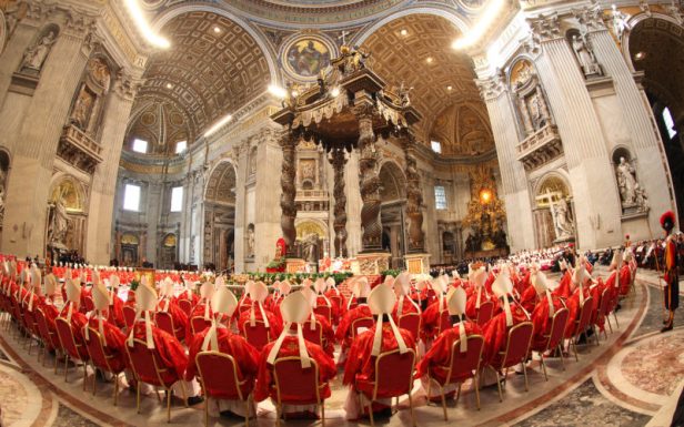 Cardinals Conduct Their Final Mass Before Entering Into The Conclave