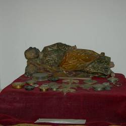 The statuette of St. Joseph Bergoglio had in his room at the Colegio Máximo in San Miguel (Argentina), the very same one that now sits in St. Martha's House in the Vatican
