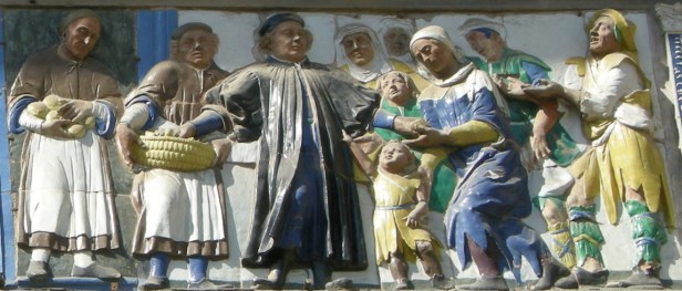 1. Dar da mangiare agli affamati Opere_di_misericordia_06,_santi_buglioni,_Dar_da_mangiare_agli_affamati,_dett_02