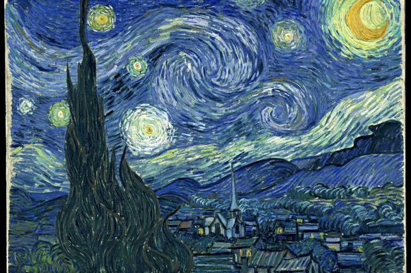 Dentro la bellezza 30 - Vincent van Gogh, Notte stellata 1889, olio su tela, cm 73 × 92 Museum of Modern Art, New York