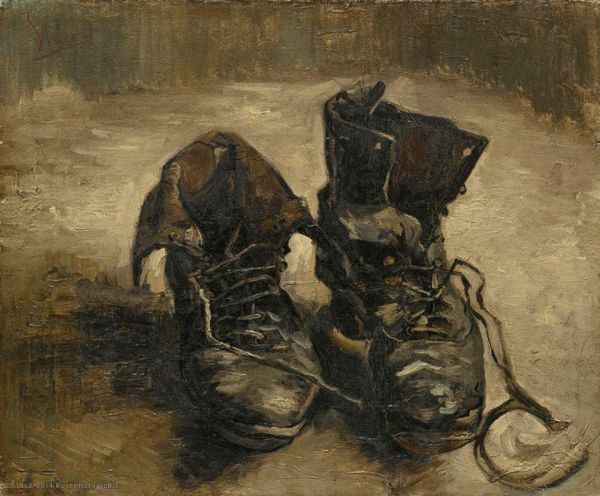 Vincent Van Gogh Un paio di scarpe A pair of shoes 1886 Amsterdam Van Gogh Museum ot 375A 455