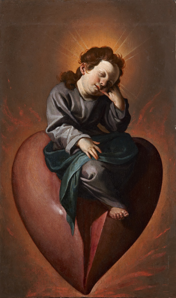 60 Alonso Cano, Gesù Bambino col cuore infiammato e ferito d'amore, Ego dormio, et cor meum vigilat, 1636-38, Meadows museum of Art, Dallas