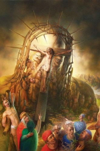 André Martins de Barros, Golgotha, olio su tela, 2006, Collezione Privata