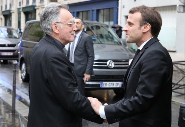 Mgr-Pontier-Emmanuel-Macron-9-avril