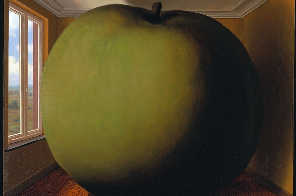 René Magritte, La chambre d'écoute (La camera d’ascolto) 1952 olio su tela 45 cm× 54,7 cm The Menil Collection, Houston.
