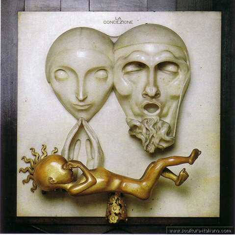 Adolfo Wildt - La concezione (Milano, 1921)