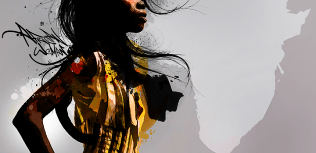 donna africana rappresentata dall'artista digitale epoq.png