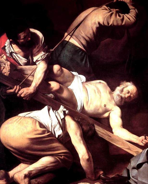 la Crocifissione di San Pietro di Caravaggio
