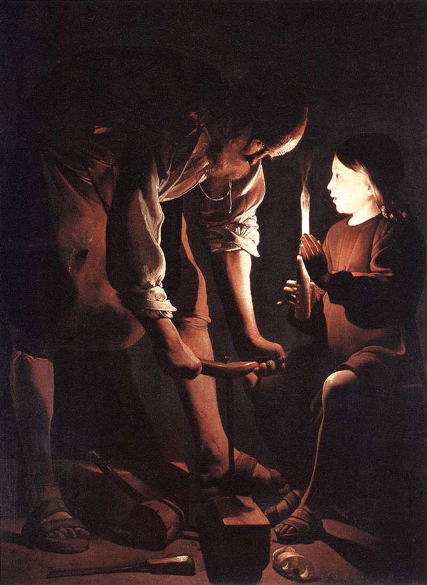 San Giuseppe falegname (1640) di Georges de La Tour